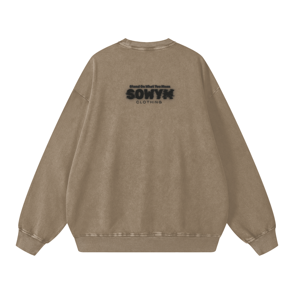 SOWYM Snow Washed Oversized Sweatshirt