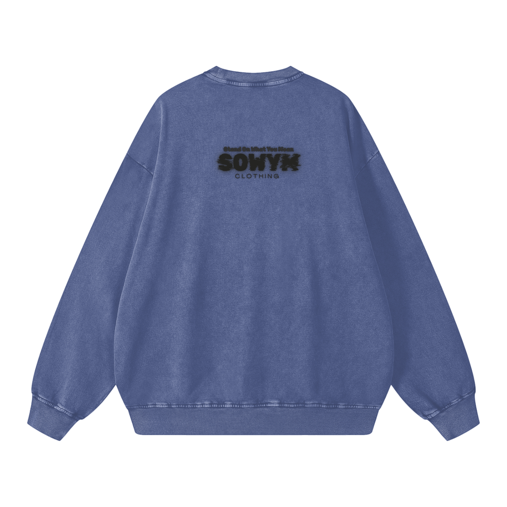 SOWYM Snow Washed Oversized Sweatshirt