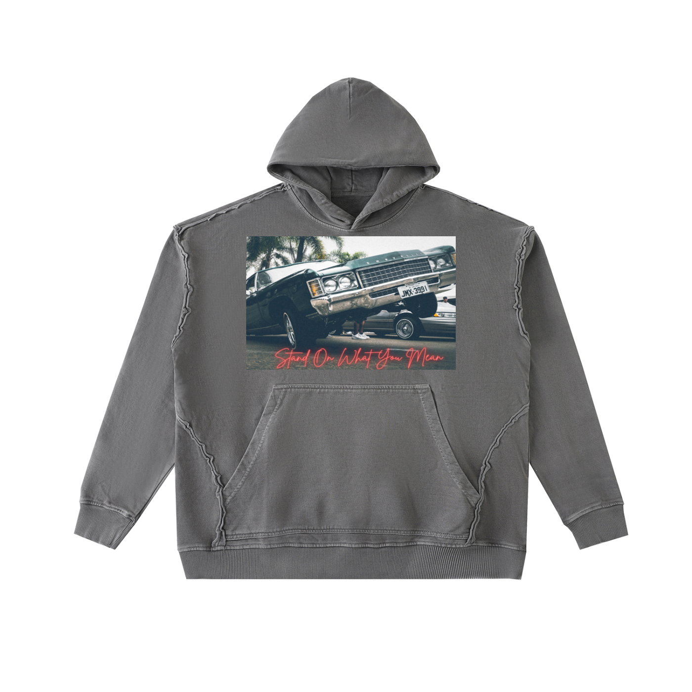 SOWYM Raw-Seam Washed Hoodie