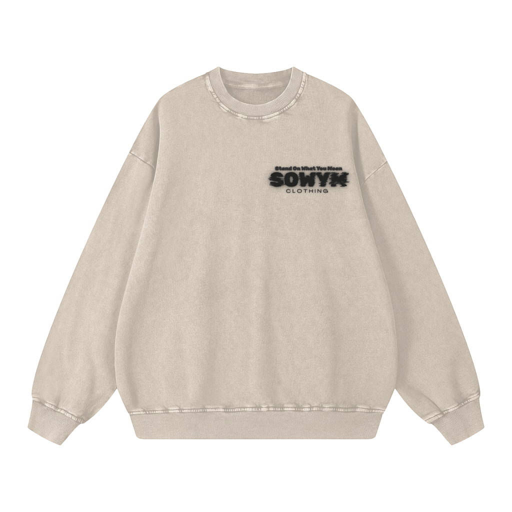 SOWYM Snow Washed Oversized Sweatshirt