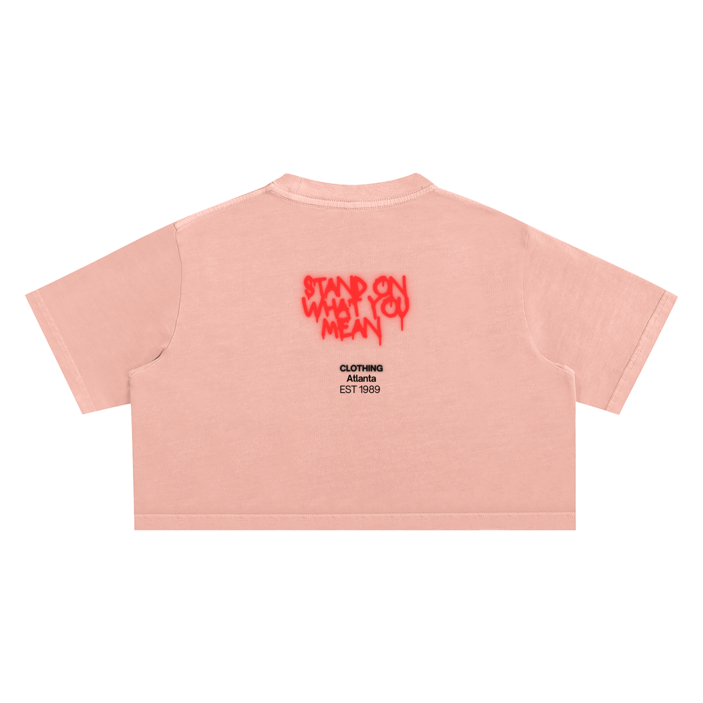 SOWYM Snow Washed Crop Top Lady Tees