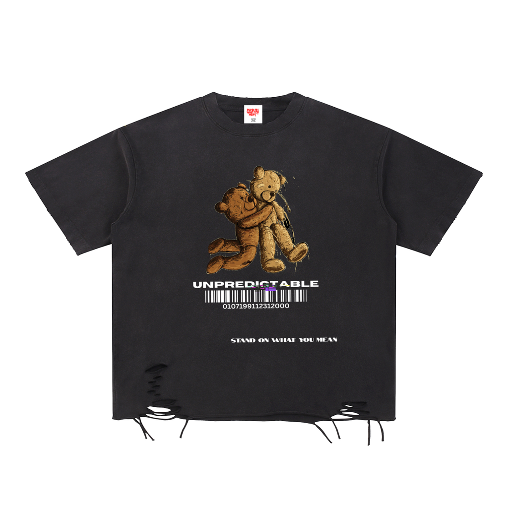 SOWYM Unpredictable Raw-Hem T-Shirt