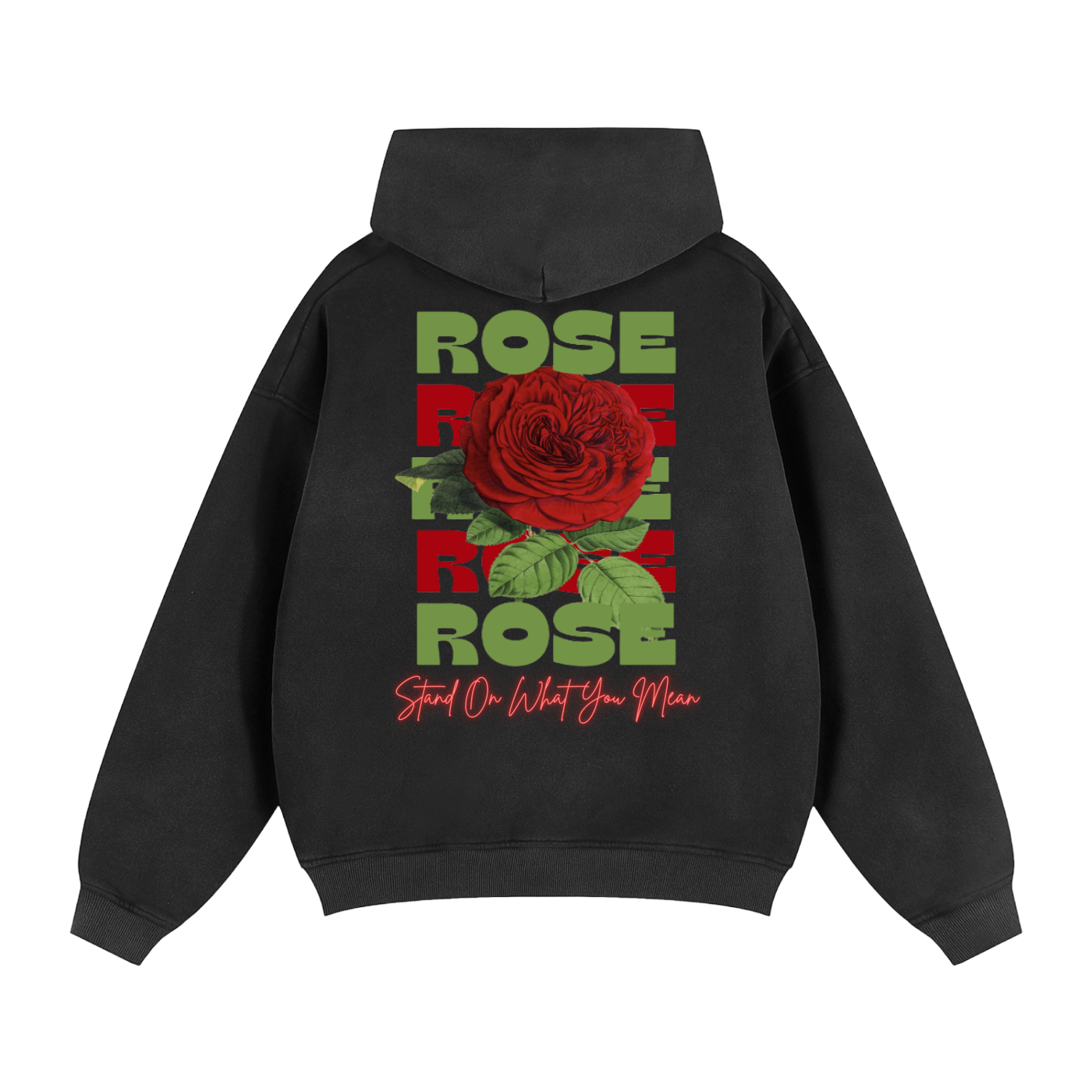 SOWYM ROSE Two-way Zipper Boxy Fleece Hoodie