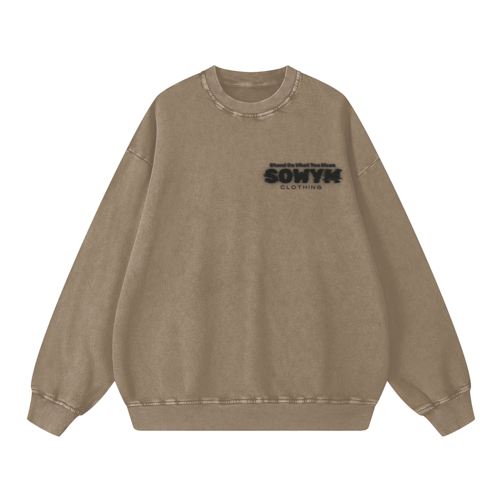 SOWYM Snow Washed Oversized Sweatshirt