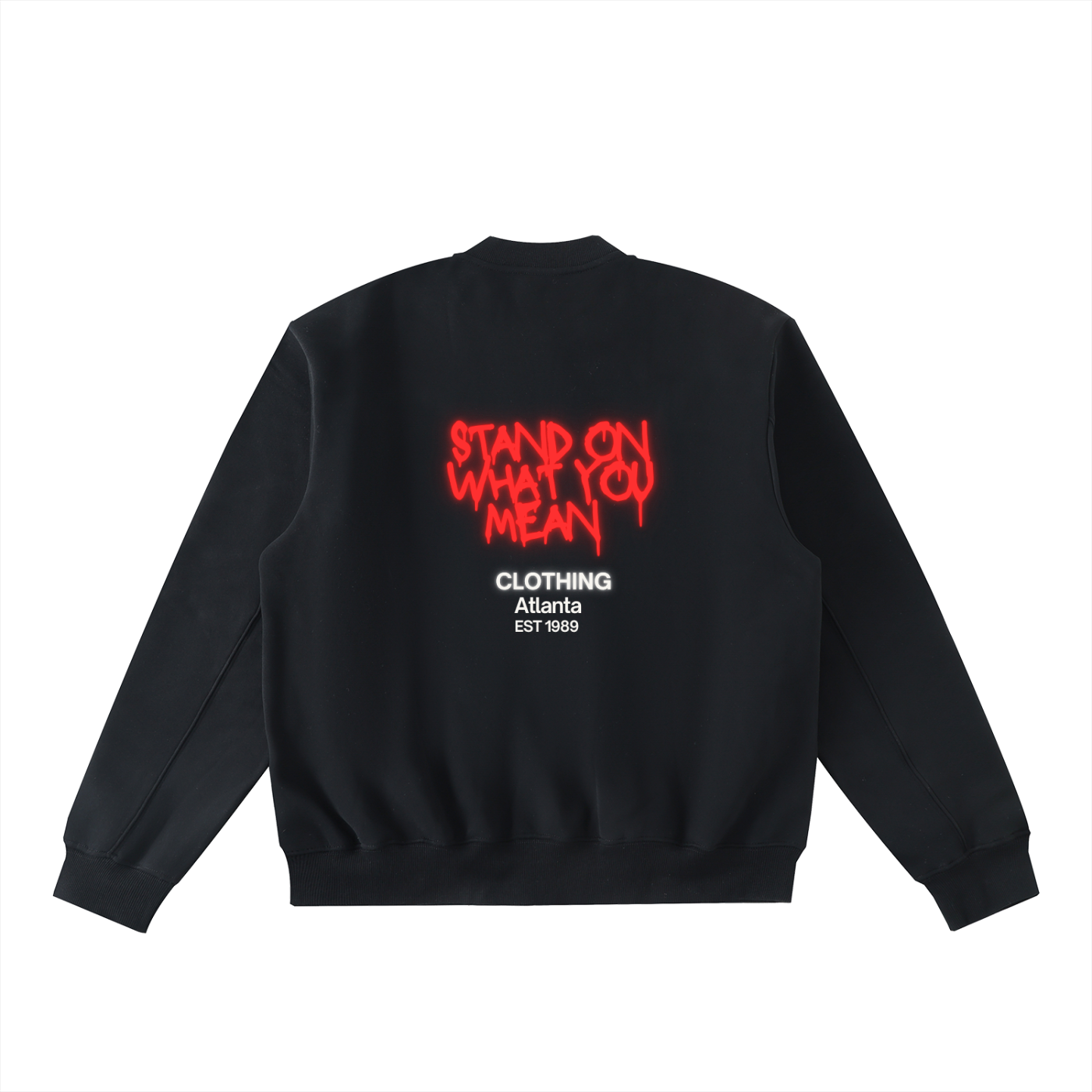 SOWYM Essential Zip-Up Fleeced Varsity Jacket