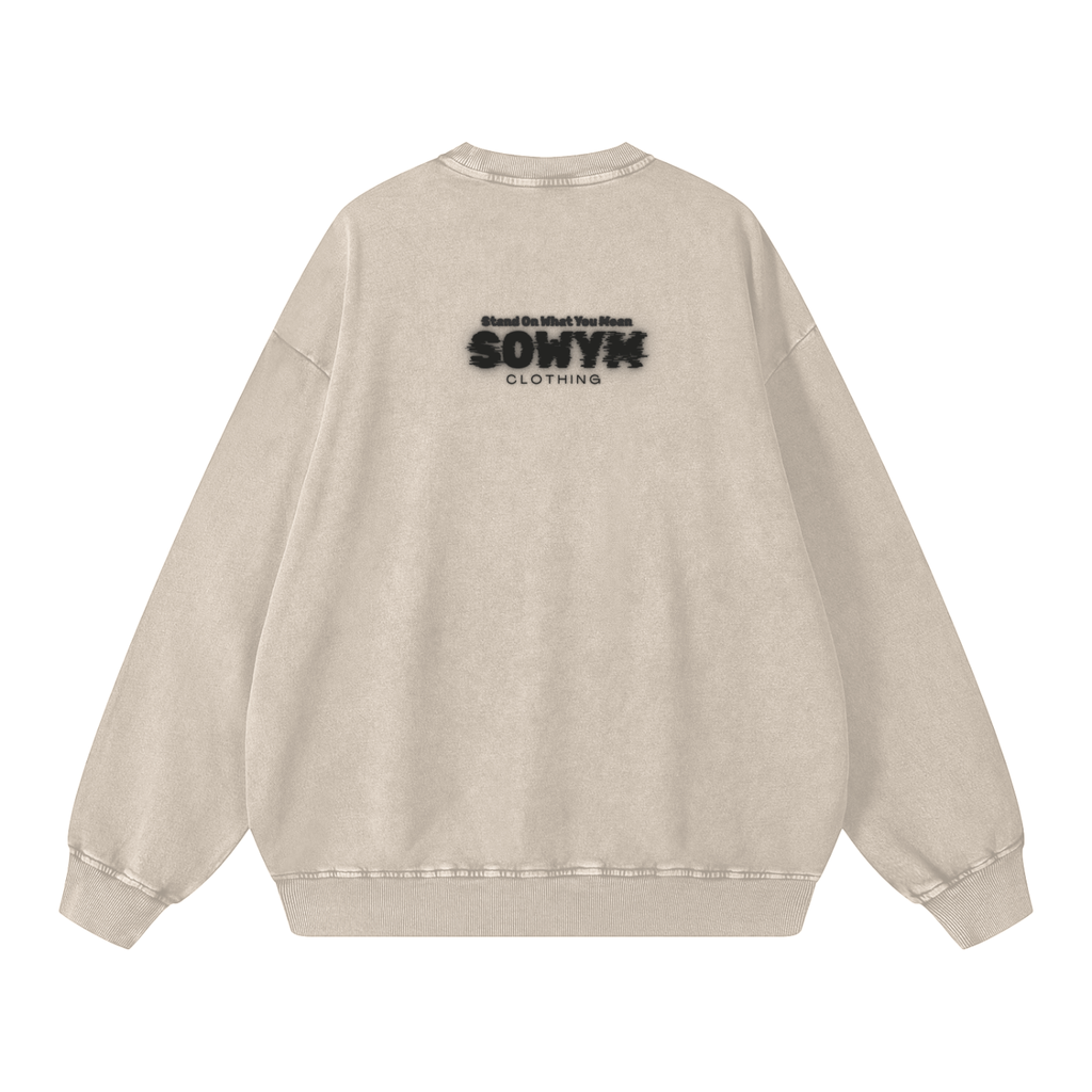 SOWYM Snow Washed Oversized Sweatshirt