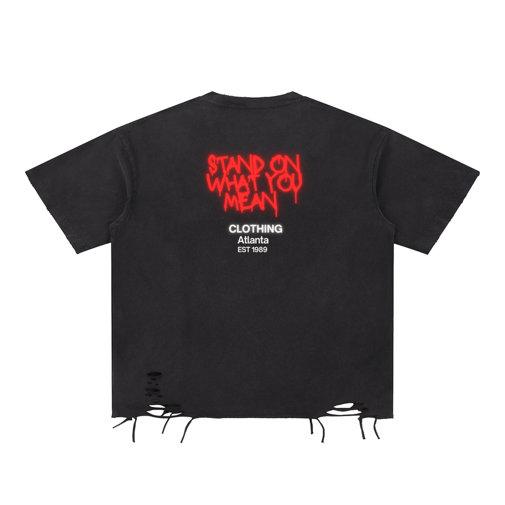 SOWYM Unpredictable Raw-Hem T-Shirt