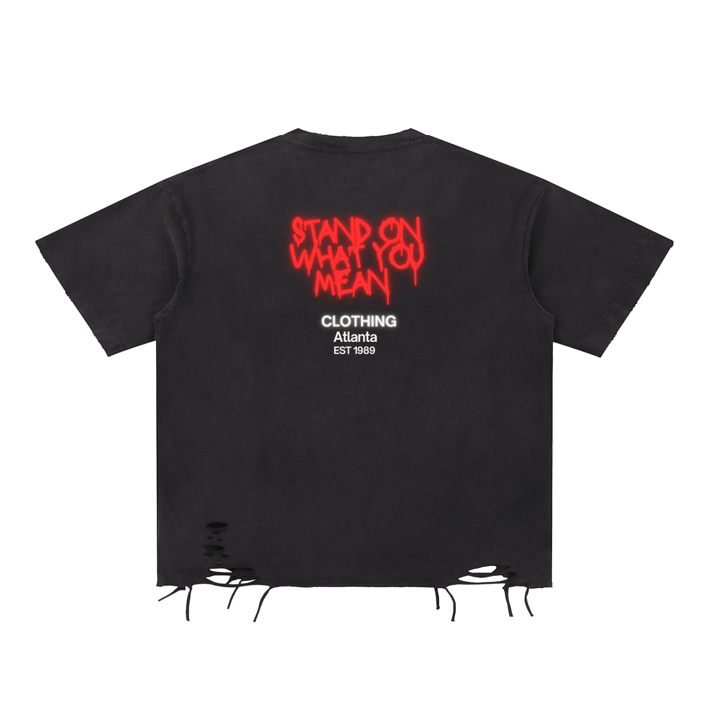 SOWYM Unpredictable Raw-Hem T-Shirt