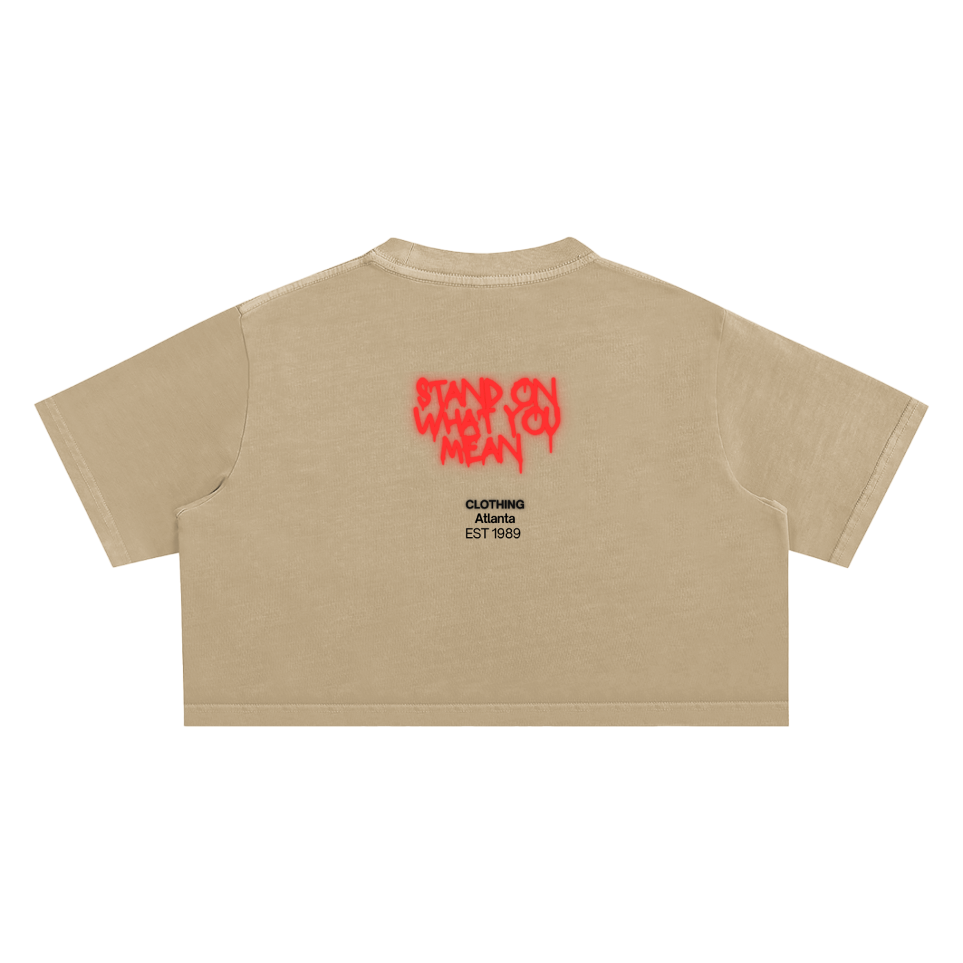 SOWYM Snow Washed Crop Top Lady Tees