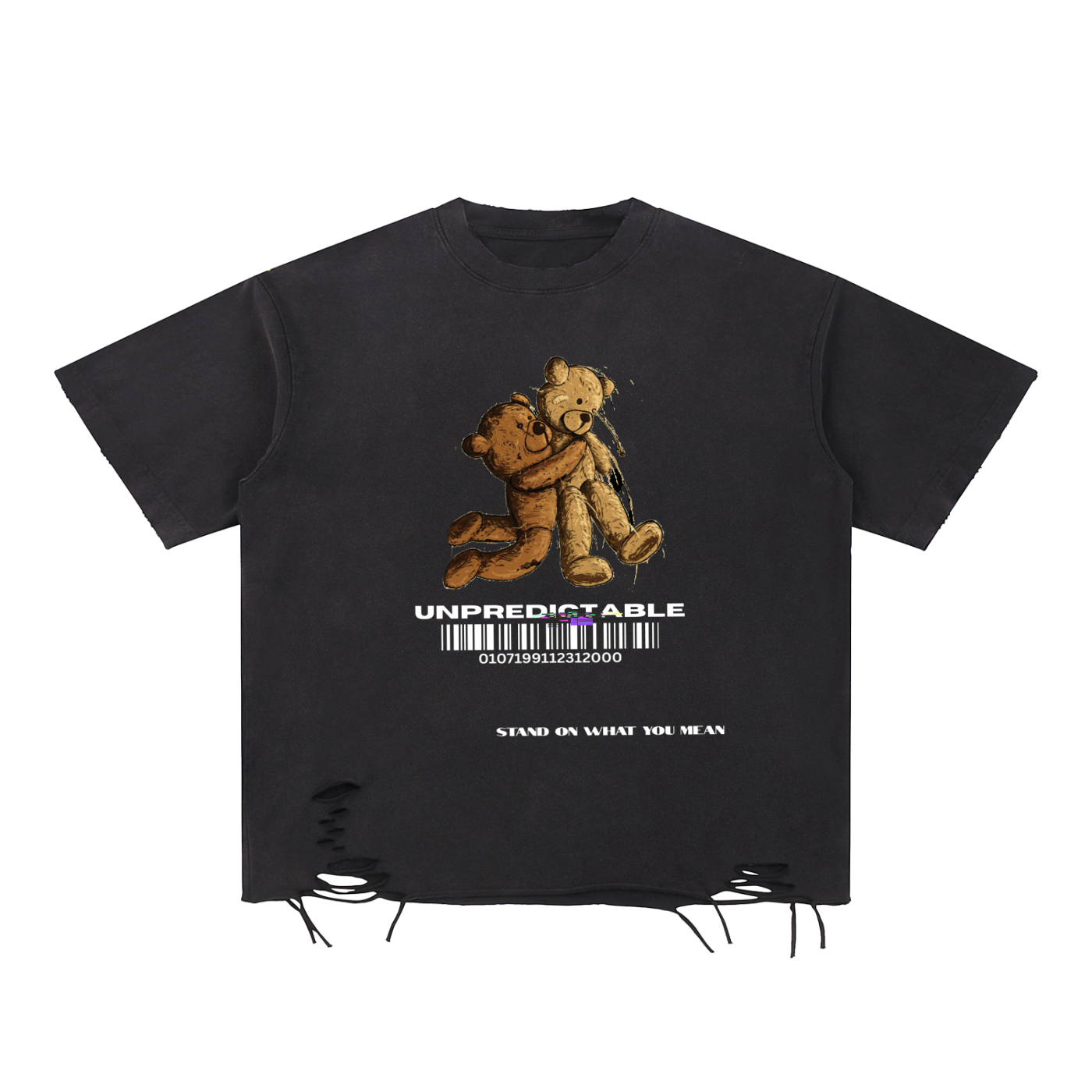 SOWYM Unpredictable Raw-Hem T-Shirt