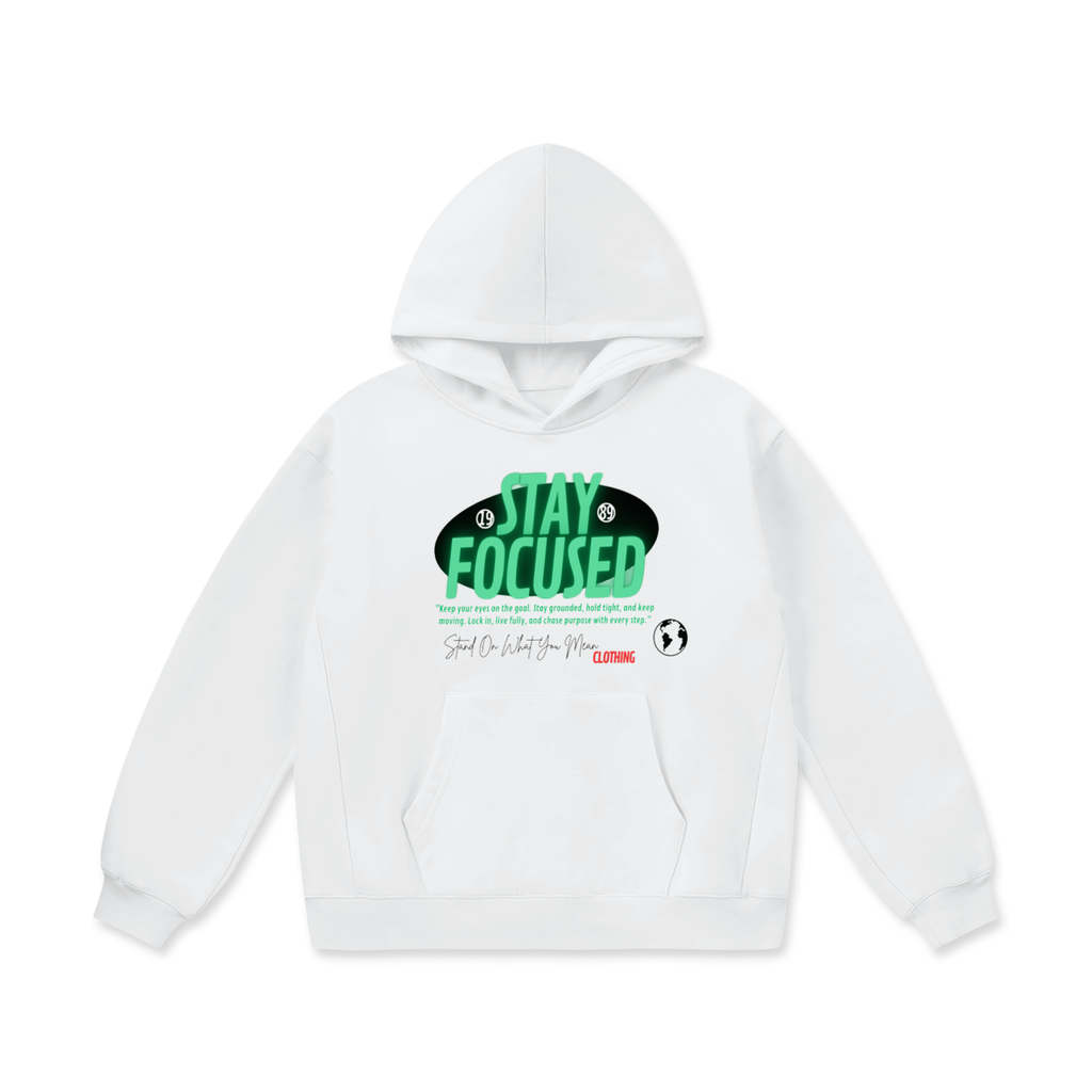 SOWYM Stay Focus Oversize Heavyweight Fleece Hoodie